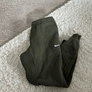 Olive green Nike joggers
